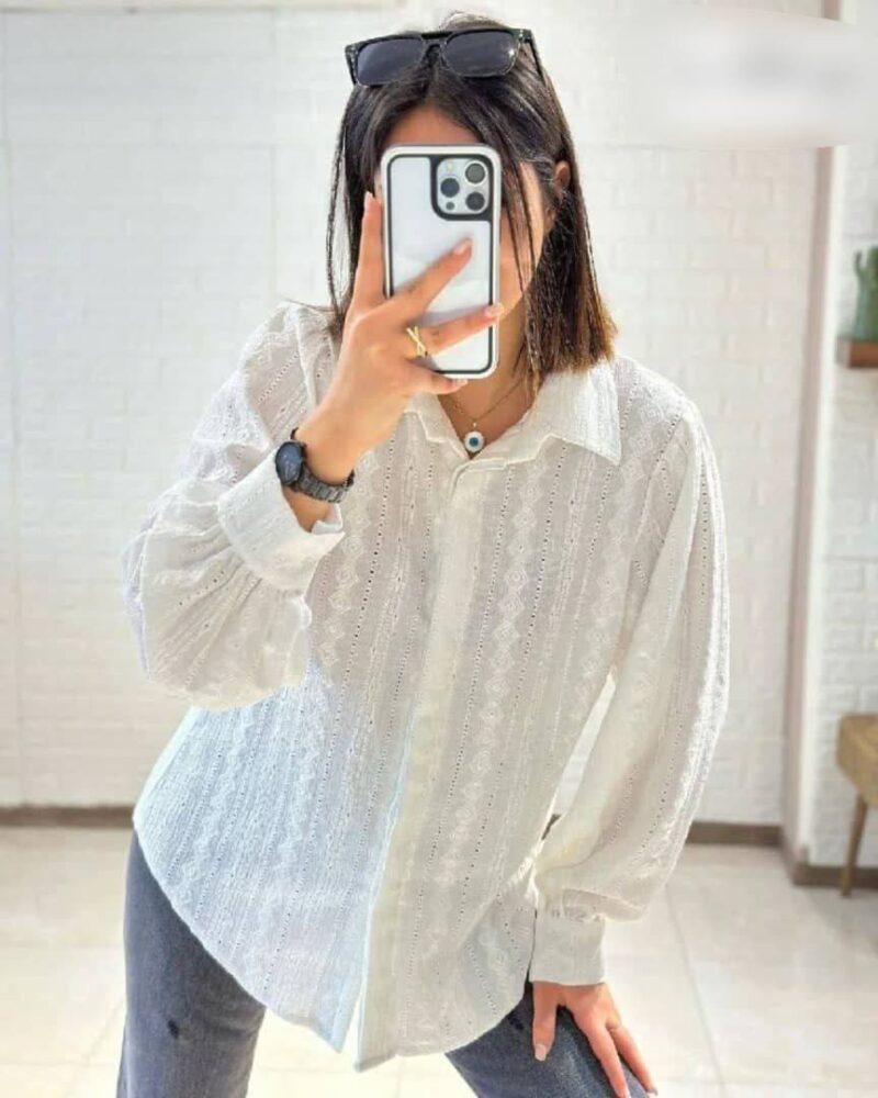 مانتو جلو دکمه آستین مچی (پک 5 عددی)