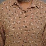 مانتو چاپ گل و شاخه (پک 6 عددی)