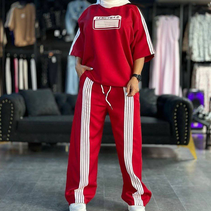 ست تیشرت شلوار بگ  (پک 6 عددی)