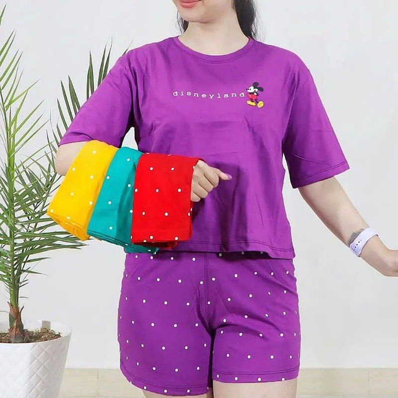 ست کراپ شورتک میکی موس (پک 6 عددی)