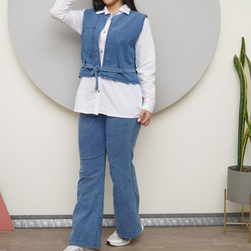 ست ۳ تیکه کت و شلوار و شومیز (پک 3 عددی)