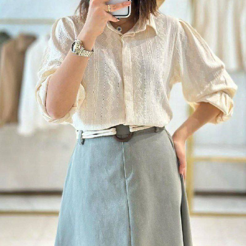 مانتو جلو دکمه آستین مچی (پک 5 عددی)