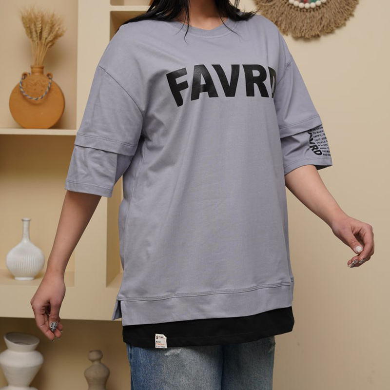 تیشرت فشن آستین ۲تیکه (پک 3 عددی)