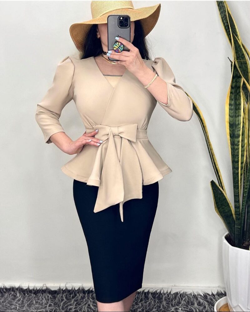 شومیز کتی پاپیونی (پک 4 عددی)