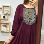 مانتو ساحلی چاپ سنتی آیدا (پک 6 عددی)