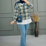 تونیک مانتویی وست ۲تیکه (پک 4 عددی)