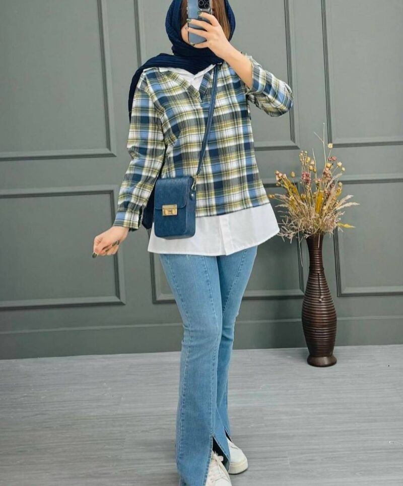 تونیک مانتویی وست ۲تیکه (پک 4 عددی)