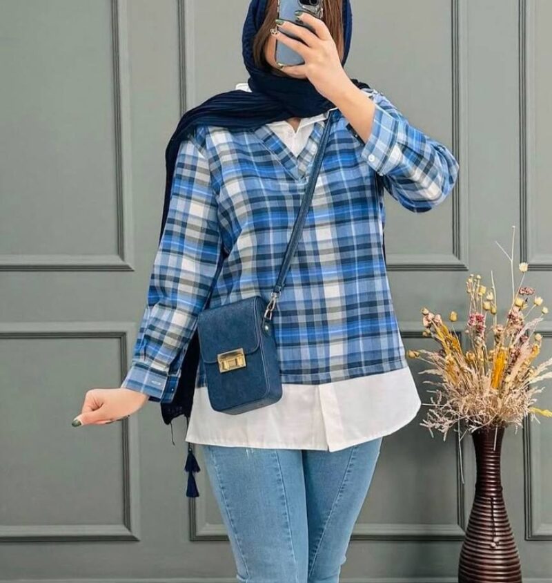 تونیک مانتویی وست ۲تیکه (پک 4 عددی)