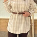 تونیک مانتویی طرح دار (پک 2 عددی)