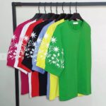 تیشرت آستین گل  (پک 6 عددی)