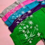 تیشرت آستین گل  (پک 6 عددی)