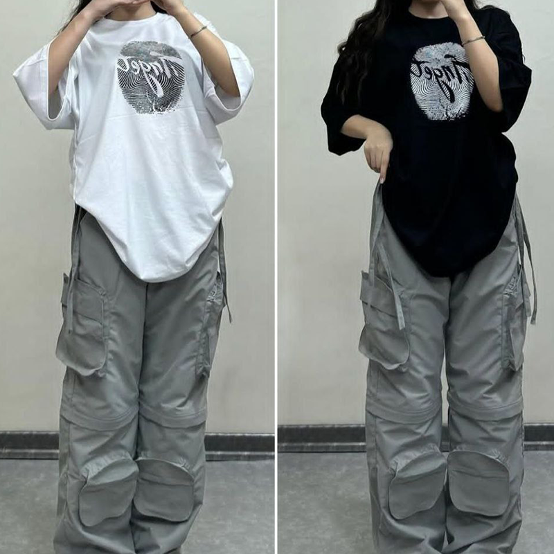 تیشرت نیم آستین(اثرانگشت ) (پک 4 عددی)