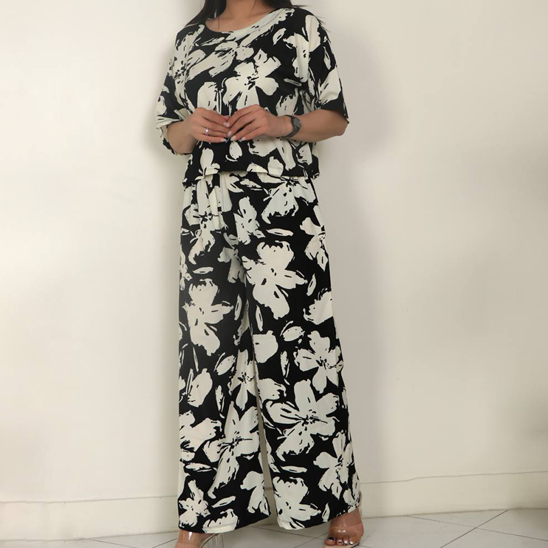 ست کراپ شلوار سایز آزاد  (پک 4 عددی)