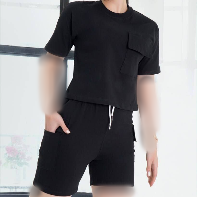 ست کراپ و شورتک کارگو (پک 3 عددی)