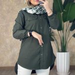 مانتو بغل زیپ صدف (پک 4 عددی)