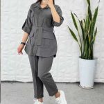 ست مانتو شلوار ۴جیب (پک 2 عددی)