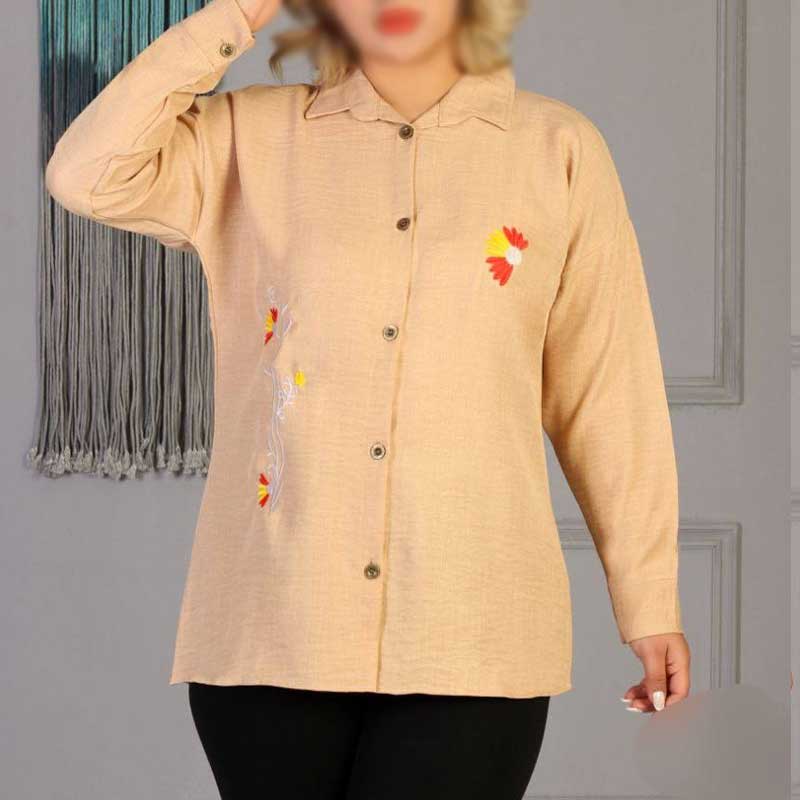 مانتو گلدوزی آفتابگردان (پک 6 عددی)