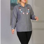 مانتو گلدوزی هلالی (پک 6 عددی)