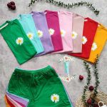 ست کراپ شورتک بابونه (پک 6 عددی)