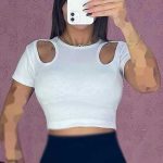 کراپ سرشانه اشکی  (پک 6 عددی)