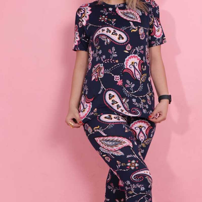 ست تیشرت شلوار استیکری (پک 4 عددی)