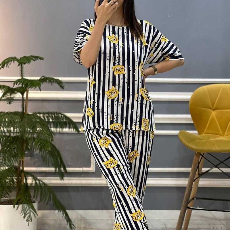 ست  تیشرت شلوار سپیدار (پک 4 عددی)
