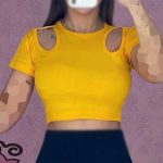 کراپ سرشانه اشکی  (پک 6 عددی)