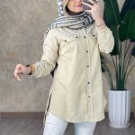 مانتو بغل زیپ صدف (پک 4 عددی)