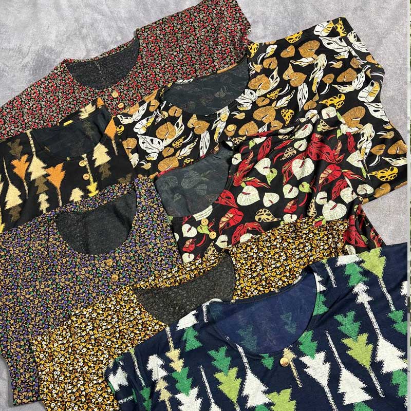 تیشرت نخی مامانجونی (پک 6 عددی)