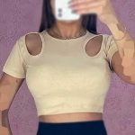 کراپ سرشانه اشکی  (پک 6 عددی)