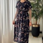 ساحلی کمر کش دار یقه دلبری (پک 4 عددی)