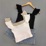 کراپ سرشانه پرپری (پک 6 عددی)