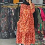 مانتو ساحلی بلند گل ریز (پک 6 عددی)