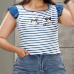 کراپ استین پروانه (پک 6 عددی)