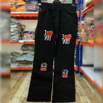 شلوار بوت کات بچگانه چاپی (پک 6 عددی)