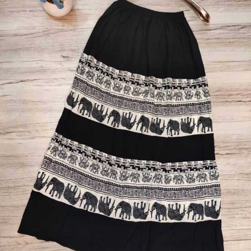 دامن پرچمی چین دار (پک 4 عددی)