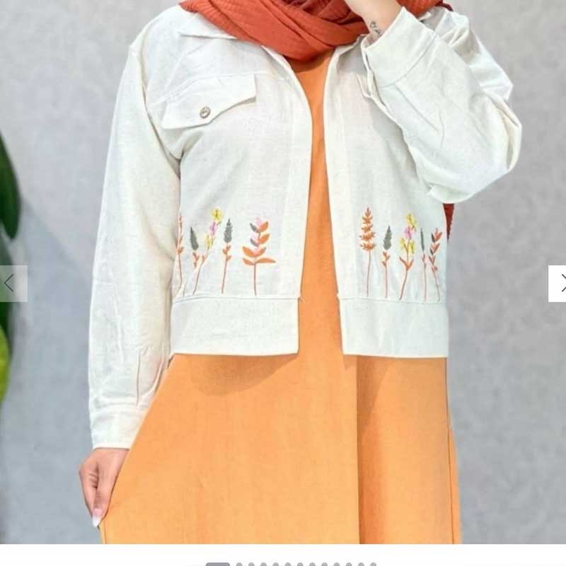 کت و سارافن گلدوزی عالیه (پک 3 عددی)