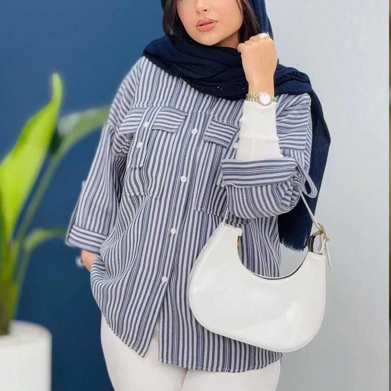 مانتو لش جیب صلیبی (پک 6 عددی)