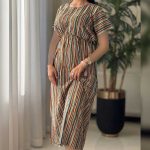 ساحلی کمر کش دار یقه دلبری (پک 4 عددی)