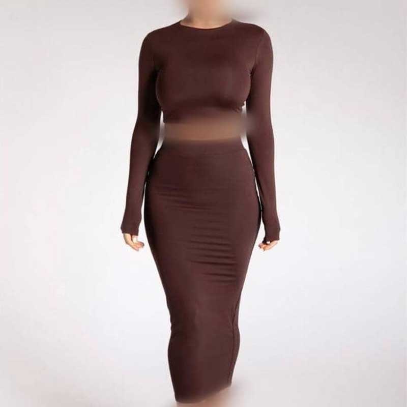 ست بلوز و دامن پشت ضربدری (پک 5 عددی)