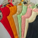 سارافون بندی بغل تیکه خور (پک 7 عددی)