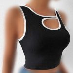 نیمتنه سینه لختی نواری سفید (پک 6 عددی)