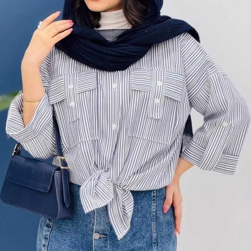 مانتو لش جیب صلیبی (پک 6 عددی)