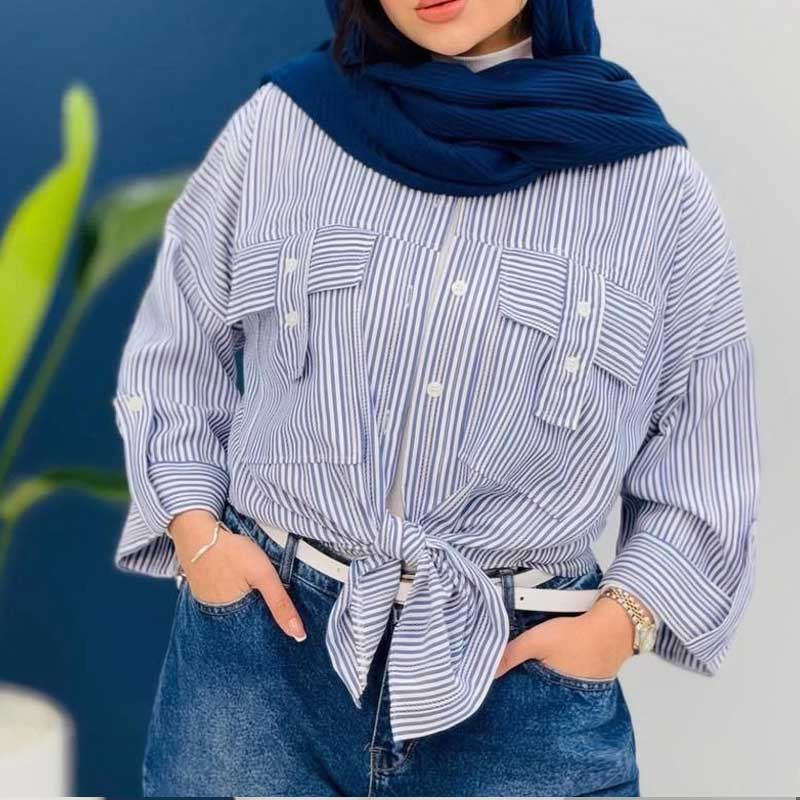 مانتو لش جیب صلیبی (پک 6 عددی)