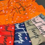 تیشرت لانگ تمام چاپ شکوفه (پک 6 عددی)