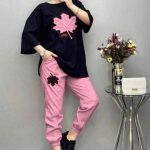 ست تیشرت و شلوار برگ (پک 6 عددی)