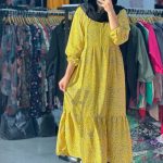 مانتو ساحلی بلند گل ریز (پک 6 عددی)