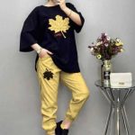 ست تیشرت و شلوار برگ (پک 6 عددی)