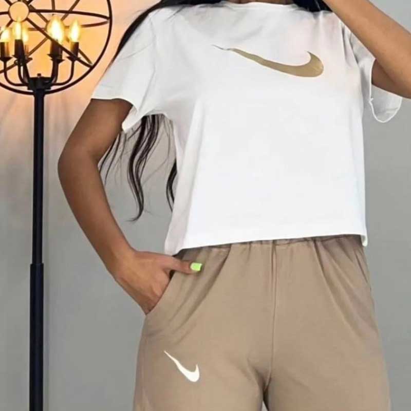 کراپ و شورتک پنبه نایک (پک 6 عددی)