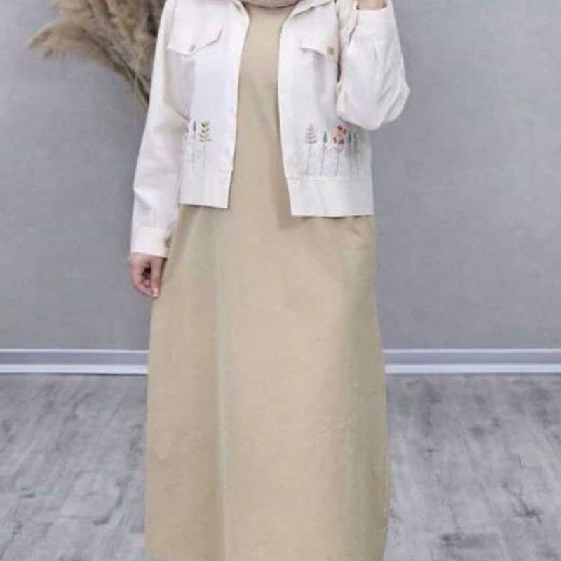 کت و سارافن گلدوزی عالیه (پک 3 عددی)